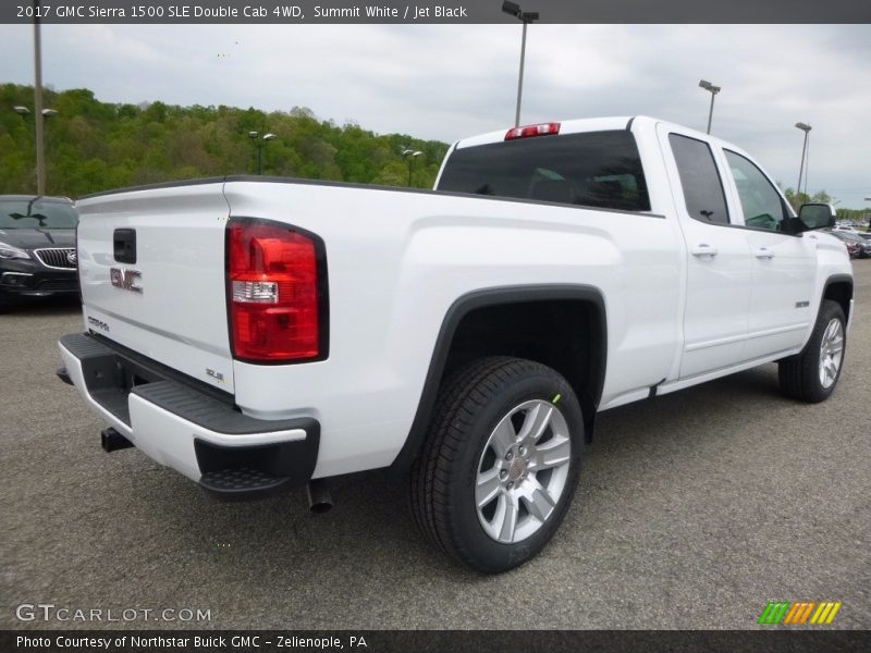 Summit White / Jet Black 2017 GMC Sierra 1500 SLE Double Cab 4WD