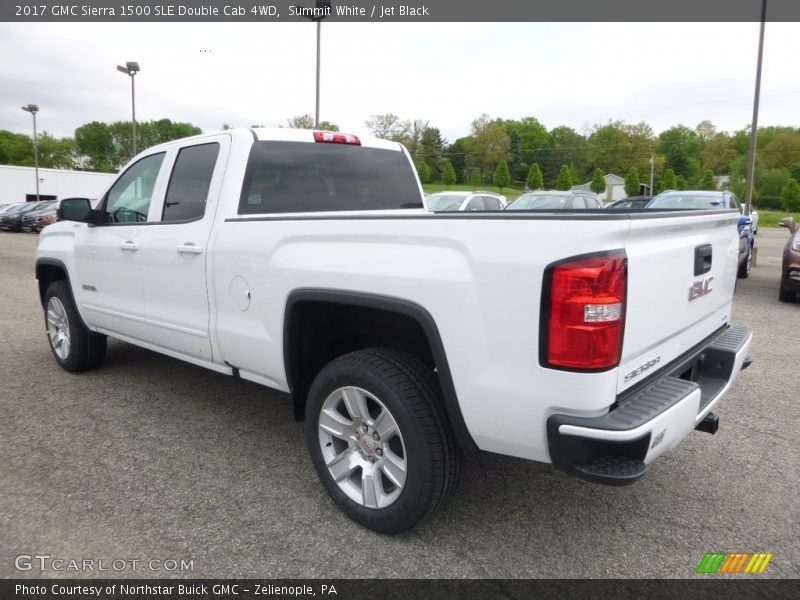 Summit White / Jet Black 2017 GMC Sierra 1500 SLE Double Cab 4WD