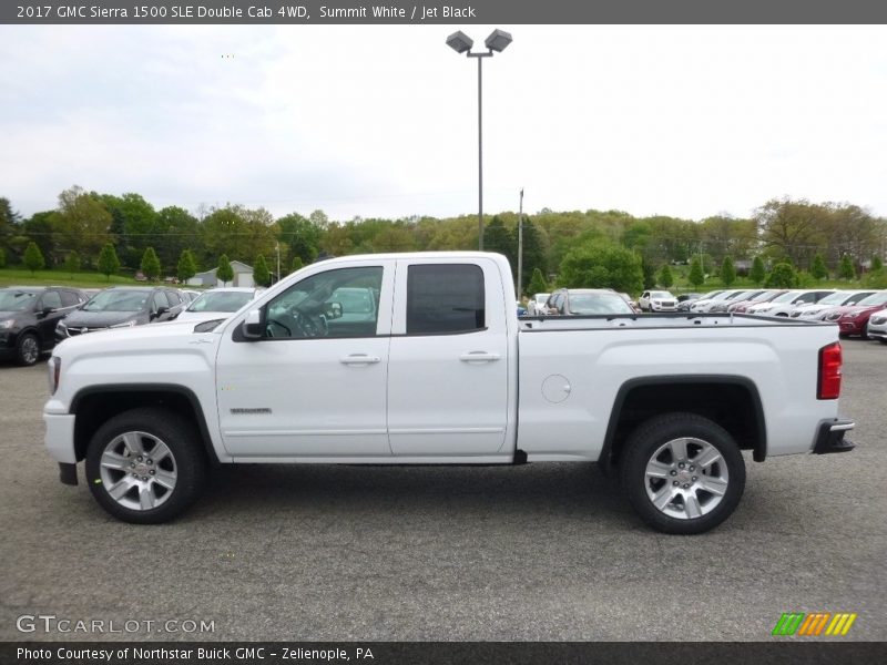 Summit White / Jet Black 2017 GMC Sierra 1500 SLE Double Cab 4WD