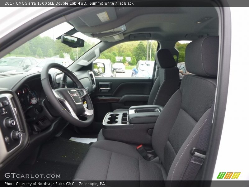 Summit White / Jet Black 2017 GMC Sierra 1500 SLE Double Cab 4WD