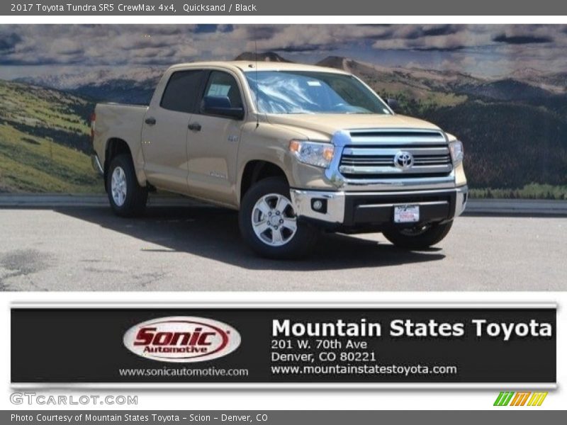 Quicksand / Black 2017 Toyota Tundra SR5 CrewMax 4x4