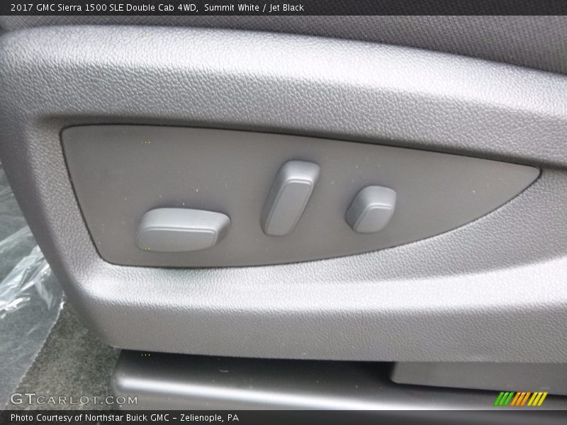 Summit White / Jet Black 2017 GMC Sierra 1500 SLE Double Cab 4WD