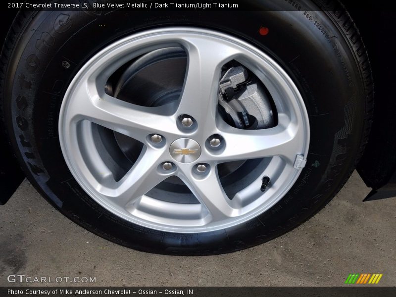 Blue Velvet Metallic / Dark Titanium/Light Titanium 2017 Chevrolet Traverse LS