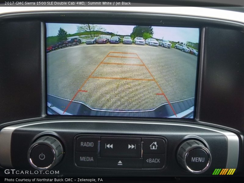 Summit White / Jet Black 2017 GMC Sierra 1500 SLE Double Cab 4WD