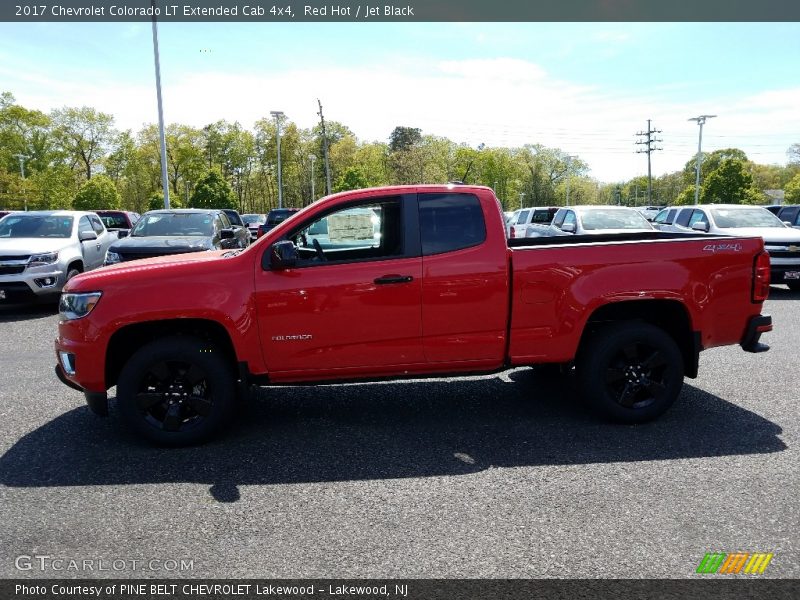 Red Hot / Jet Black 2017 Chevrolet Colorado LT Extended Cab 4x4