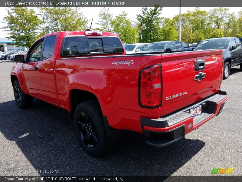 Red Hot / Jet Black 2017 Chevrolet Colorado LT Extended Cab 4x4