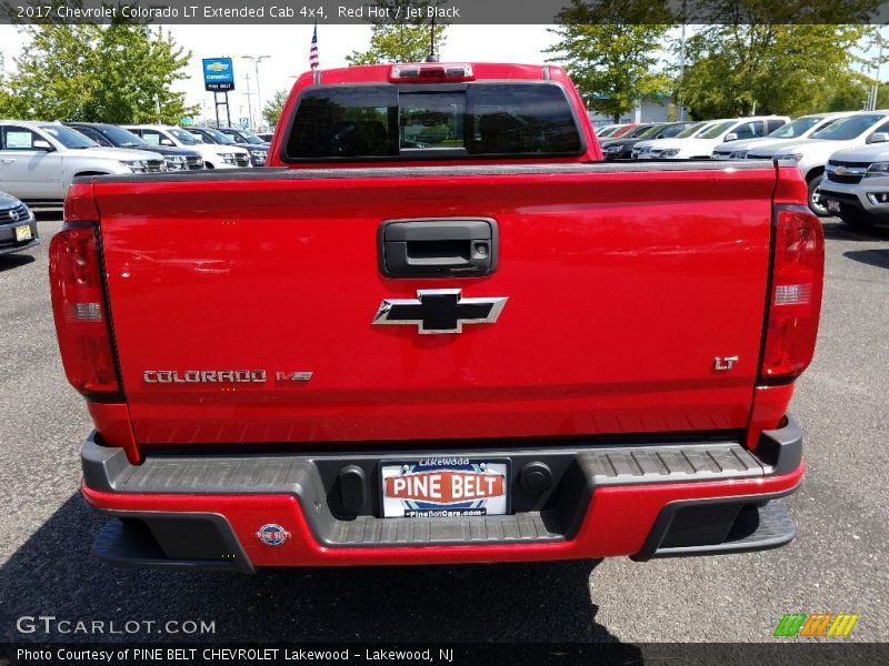 Red Hot / Jet Black 2017 Chevrolet Colorado LT Extended Cab 4x4