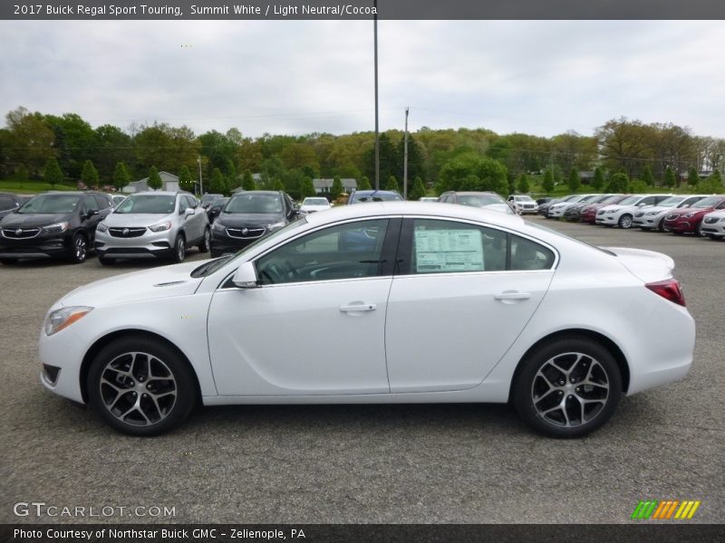 Summit White / Light Neutral/Cocoa 2017 Buick Regal Sport Touring