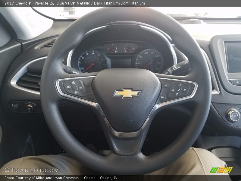 Blue Velvet Metallic / Dark Titanium/Light Titanium 2017 Chevrolet Traverse LS