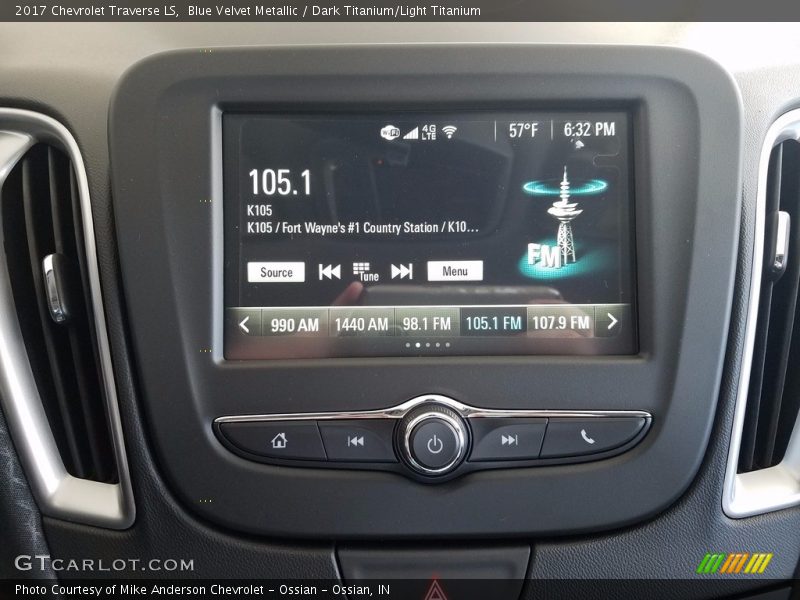 Blue Velvet Metallic / Dark Titanium/Light Titanium 2017 Chevrolet Traverse LS