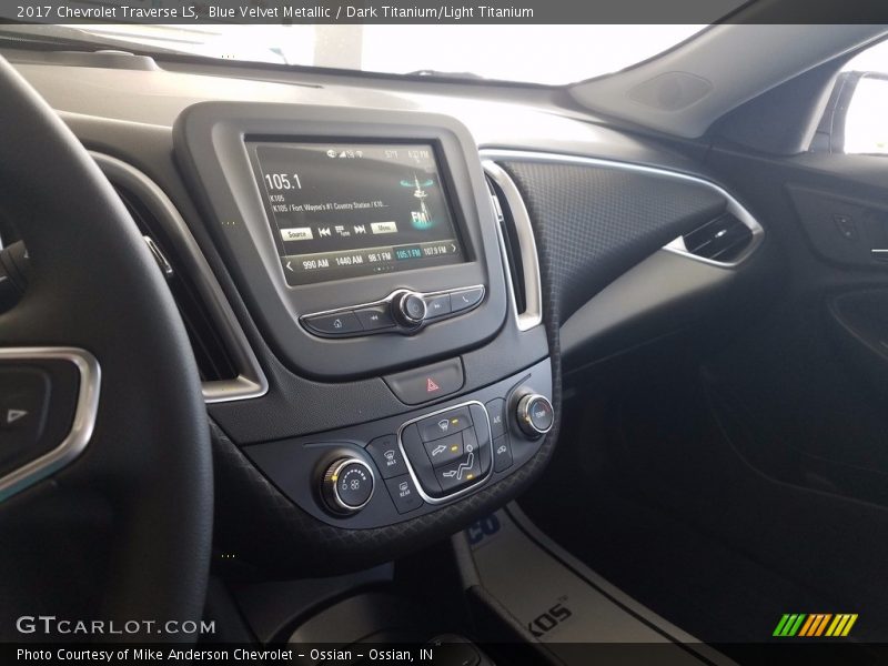 Blue Velvet Metallic / Dark Titanium/Light Titanium 2017 Chevrolet Traverse LS