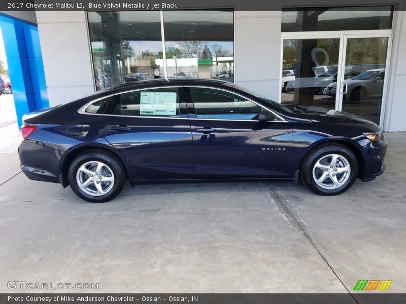 Blue Velvet Metallic / Jet Black 2017 Chevrolet Malibu LS