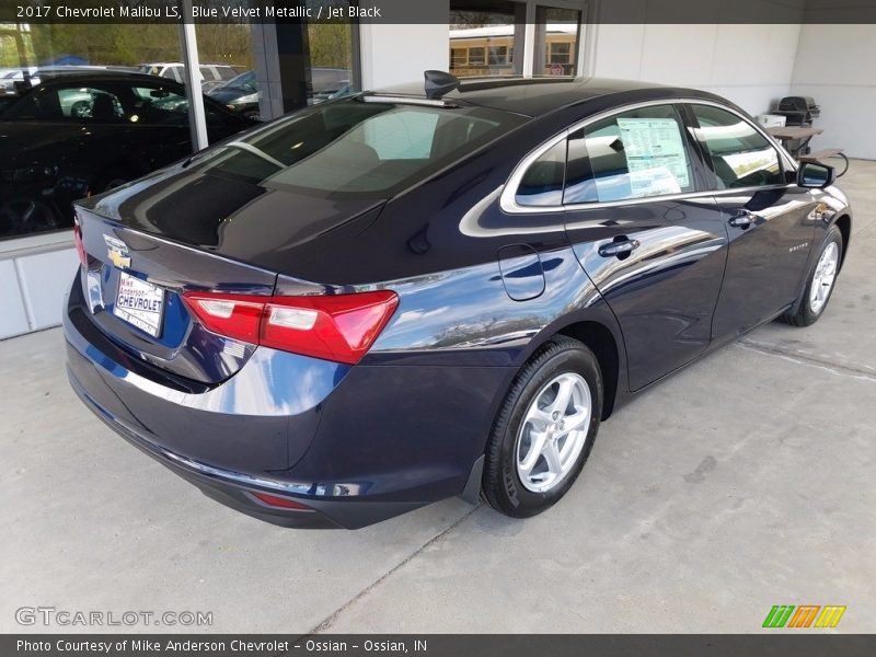 Blue Velvet Metallic / Jet Black 2017 Chevrolet Malibu LS
