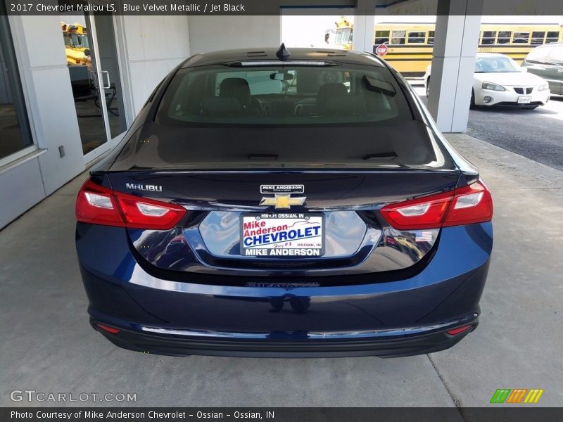 Blue Velvet Metallic / Jet Black 2017 Chevrolet Malibu LS