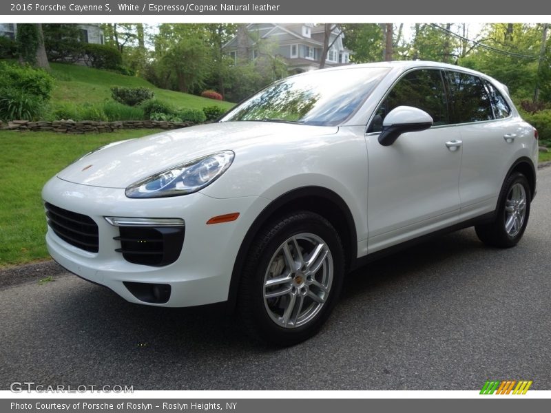 White / Espresso/Cognac Natural leather 2016 Porsche Cayenne S