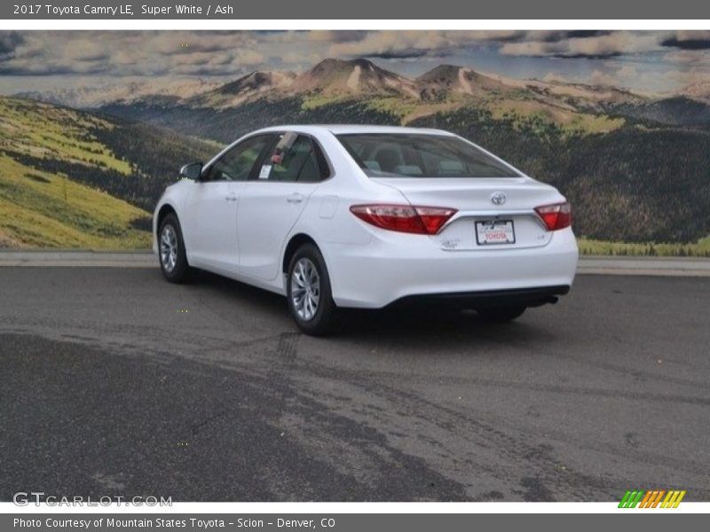 Super White / Ash 2017 Toyota Camry LE