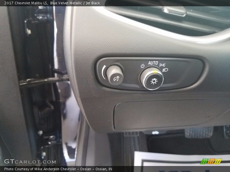 Blue Velvet Metallic / Jet Black 2017 Chevrolet Malibu LS