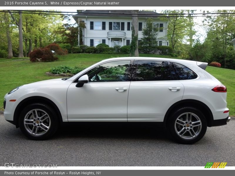White / Espresso/Cognac Natural leather 2016 Porsche Cayenne S