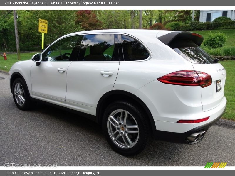White / Espresso/Cognac Natural leather 2016 Porsche Cayenne S