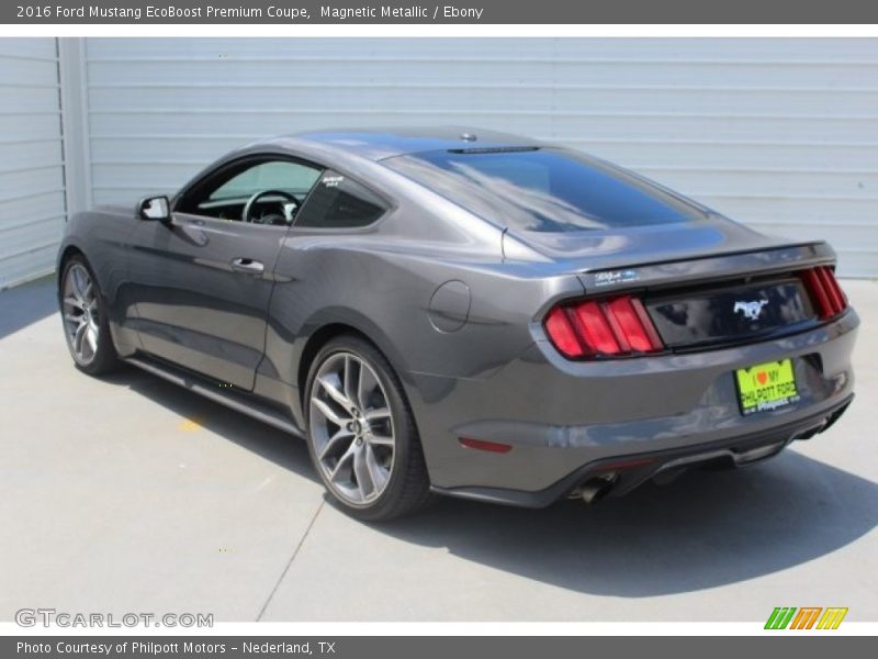 Magnetic Metallic / Ebony 2016 Ford Mustang EcoBoost Premium Coupe