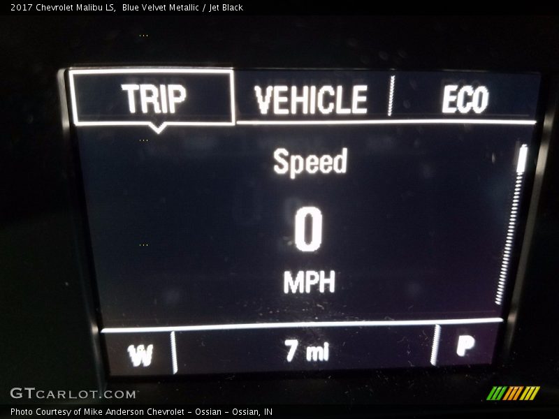 Blue Velvet Metallic / Jet Black 2017 Chevrolet Malibu LS