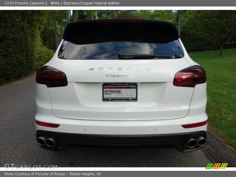 White / Espresso/Cognac Natural leather 2016 Porsche Cayenne S