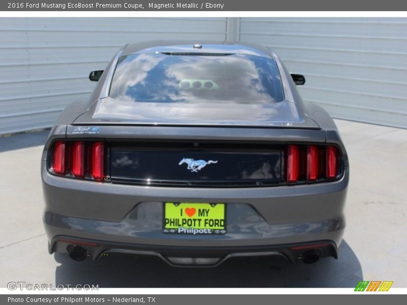 Magnetic Metallic / Ebony 2016 Ford Mustang EcoBoost Premium Coupe