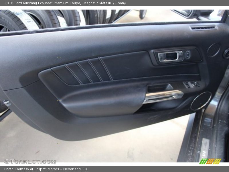 Magnetic Metallic / Ebony 2016 Ford Mustang EcoBoost Premium Coupe