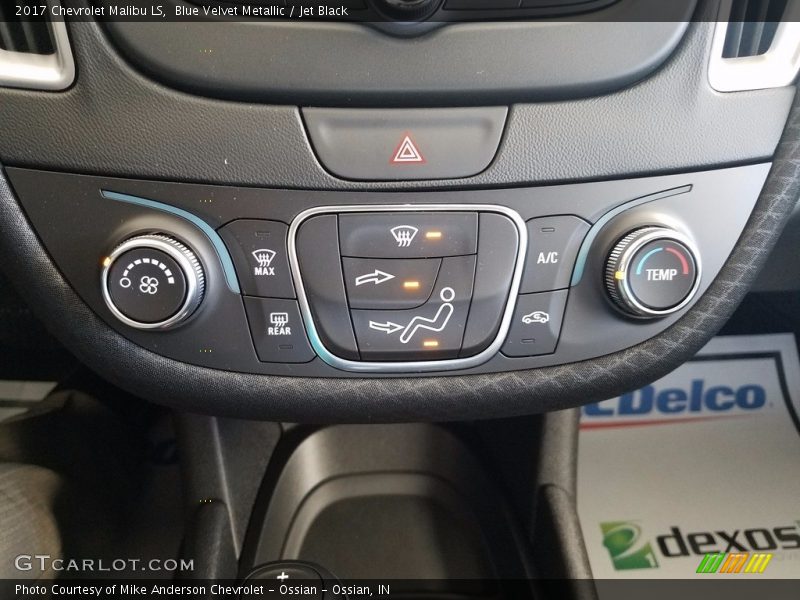 Blue Velvet Metallic / Jet Black 2017 Chevrolet Malibu LS
