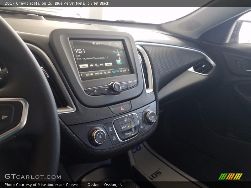 Blue Velvet Metallic / Jet Black 2017 Chevrolet Malibu LS