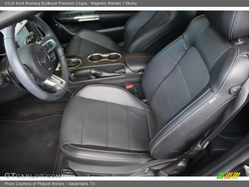 Magnetic Metallic / Ebony 2016 Ford Mustang EcoBoost Premium Coupe