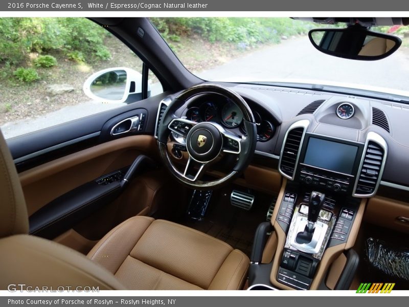 White / Espresso/Cognac Natural leather 2016 Porsche Cayenne S