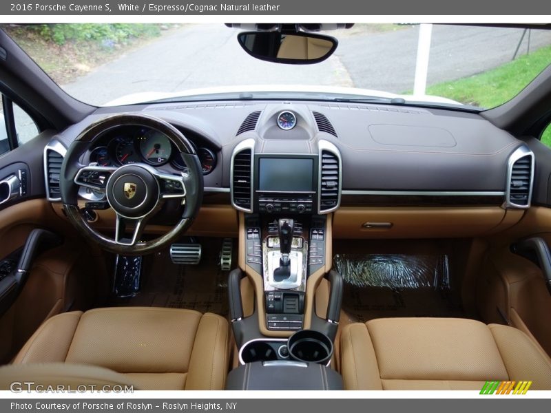 White / Espresso/Cognac Natural leather 2016 Porsche Cayenne S