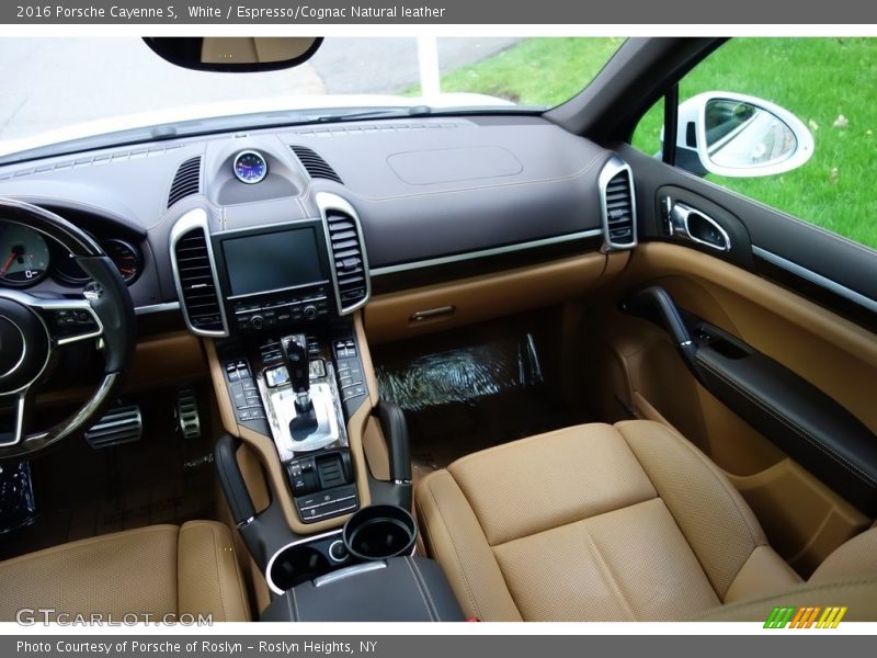 White / Espresso/Cognac Natural leather 2016 Porsche Cayenne S