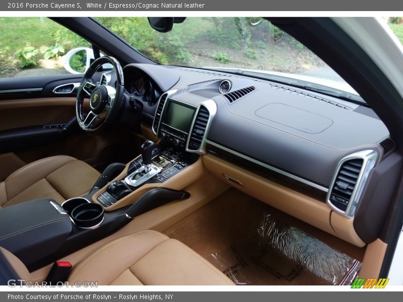 White / Espresso/Cognac Natural leather 2016 Porsche Cayenne S