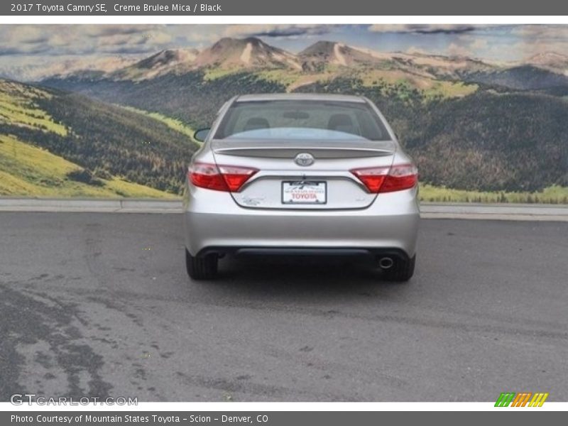 Creme Brulee Mica / Black 2017 Toyota Camry SE