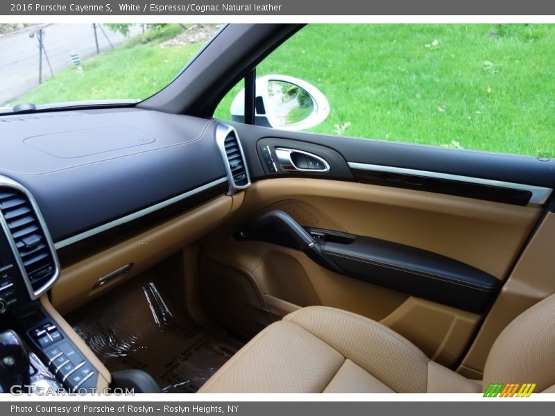 White / Espresso/Cognac Natural leather 2016 Porsche Cayenne S