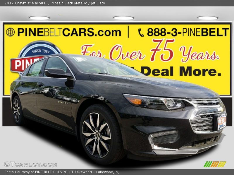 Mosaic Black Metallic / Jet Black 2017 Chevrolet Malibu LT