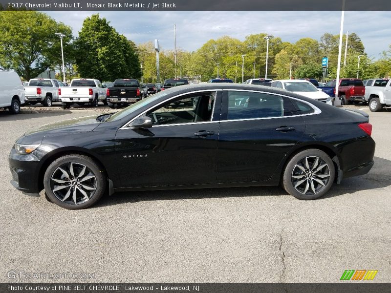 Mosaic Black Metallic / Jet Black 2017 Chevrolet Malibu LT