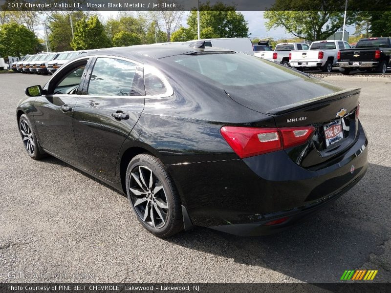 Mosaic Black Metallic / Jet Black 2017 Chevrolet Malibu LT