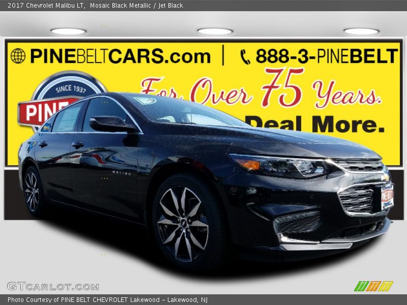 Mosaic Black Metallic / Jet Black 2017 Chevrolet Malibu LT
