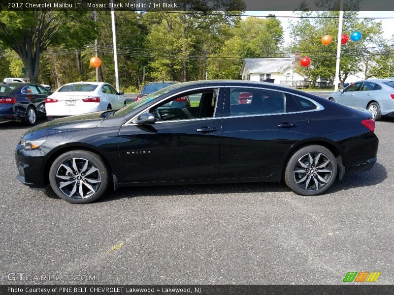 Mosaic Black Metallic / Jet Black 2017 Chevrolet Malibu LT