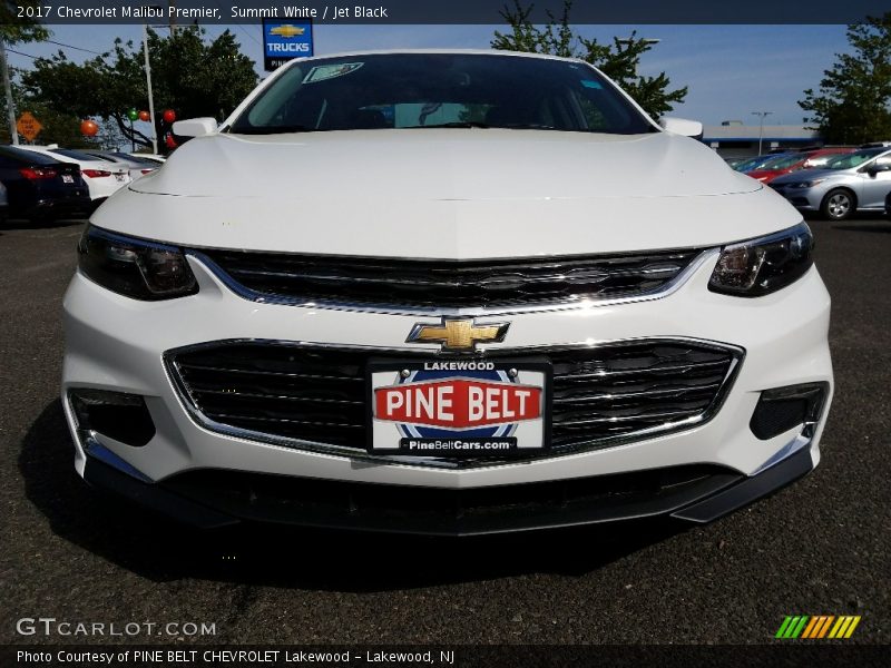 Summit White / Jet Black 2017 Chevrolet Malibu Premier