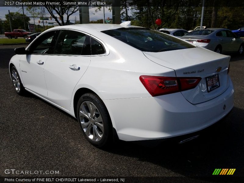 Summit White / Jet Black 2017 Chevrolet Malibu Premier