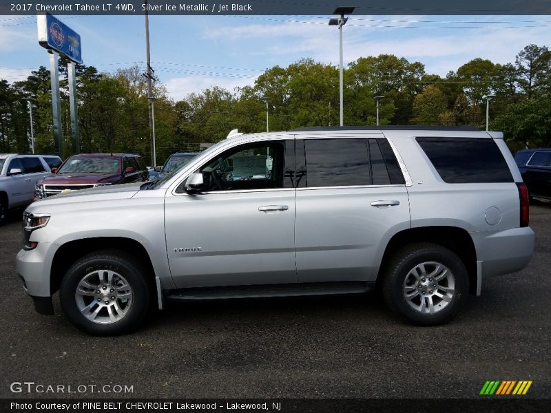 Silver Ice Metallic / Jet Black 2017 Chevrolet Tahoe LT 4WD