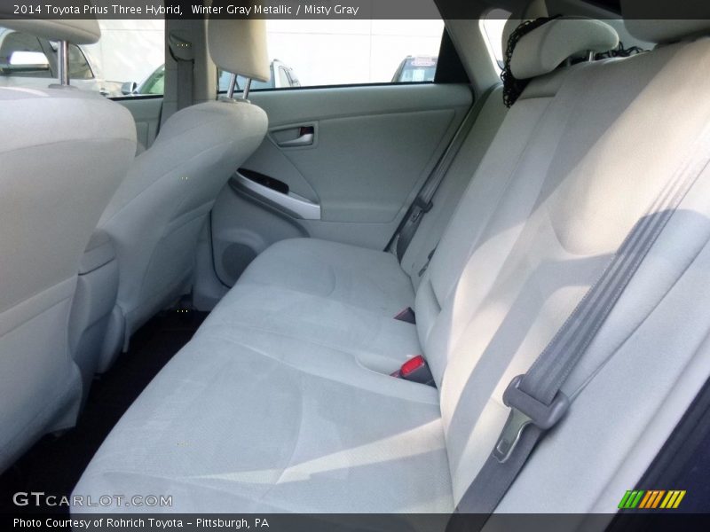 Winter Gray Metallic / Misty Gray 2014 Toyota Prius Three Hybrid