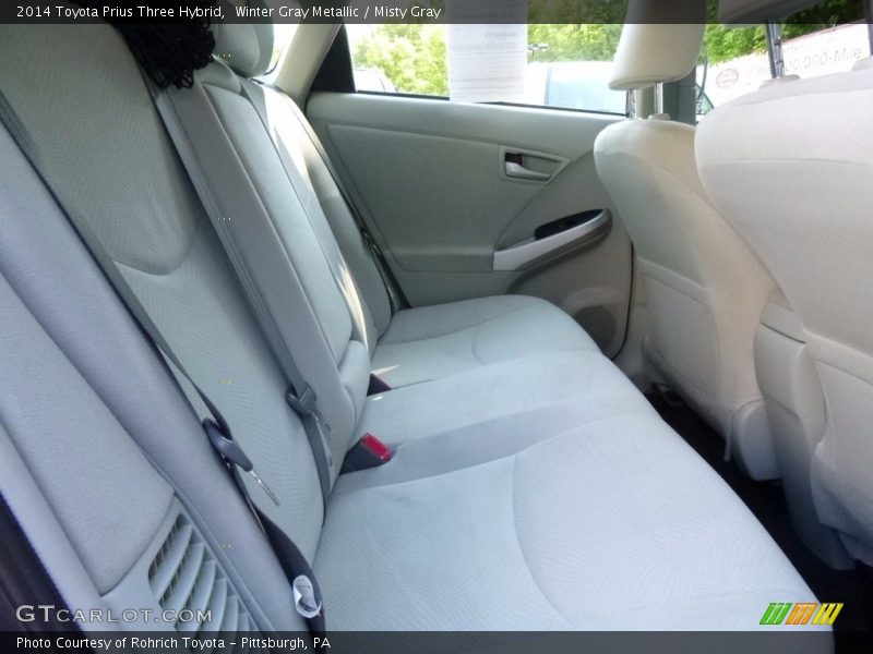 Winter Gray Metallic / Misty Gray 2014 Toyota Prius Three Hybrid