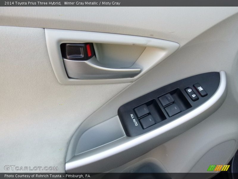 Winter Gray Metallic / Misty Gray 2014 Toyota Prius Three Hybrid