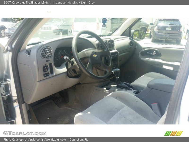 Moondust Metallic / Light Gray 2007 Chevrolet TrailBlazer LS 4x4