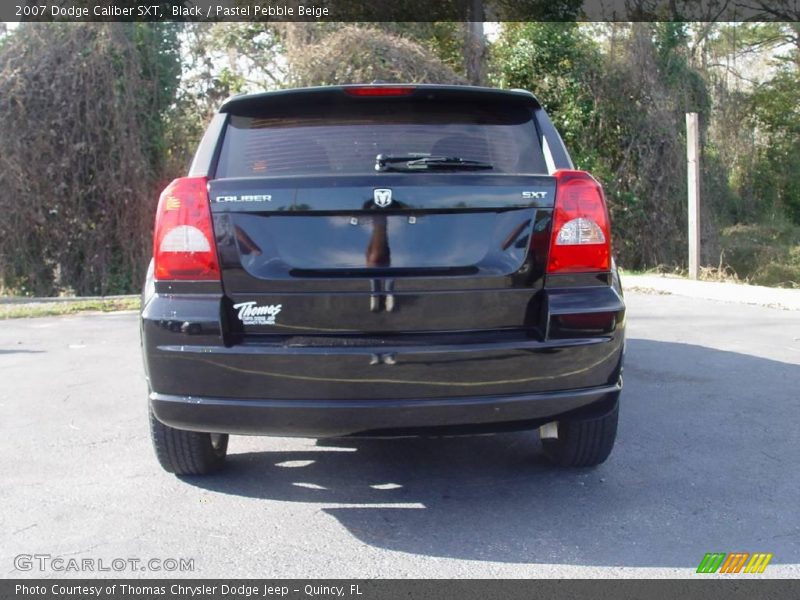 Black / Pastel Pebble Beige 2007 Dodge Caliber SXT